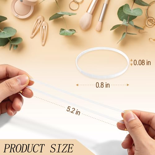 KANPRINCESS 1000pcs Mini Clear Rubber Hair Bands for Kids