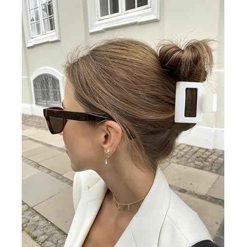 4Pcs Hair Claw Clips 2" Small Hair Clips for Women Square Claw Clip for Thick Medium Thin Hair Strong Hold Cute Hair Clip Nonslip Jaw Clips Hair Accessories