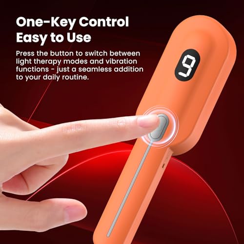 Red Light Therapy Scalp Comb with 4 Light Wavelengths & Vibration Massage