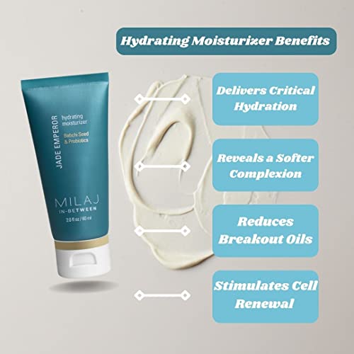 MILAJ Jade Emperor Hydrating Face Cream | Lightweight Moisturizer to Brighten, Refine, and Nourish Skin | Clean Skincare for Kids and Teens Ages 5-15