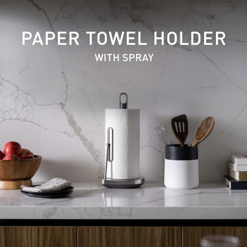 simplehuman All-in-One Paper Towel Holder with Spray Dispenser
