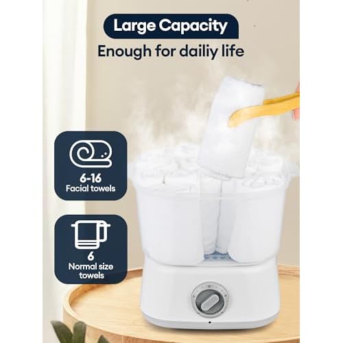 3L Hot Towel Warmer Esthetician: Fit for 12 Mini Hand Face Towels - Warmer Heating Machine Steamer for Facial Spa Hair Beauty Salon Home