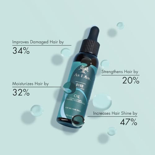 As I Am Bond Oil - 2 oz - with Moringa, Amla, & Ceramides - Hair Repair Treatment For Damaged Hair