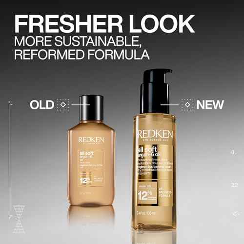 Redken All Soft Argan-6 Oil Treatment For Dry Hair - Deeply Conditions Hair, Adds Softness and Shine With Argan Oil