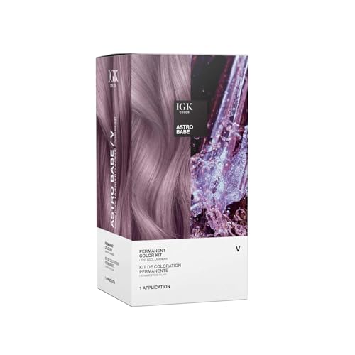 IGK Permanent Hair Dye Color Kit - V Astro Babe Light Lavender