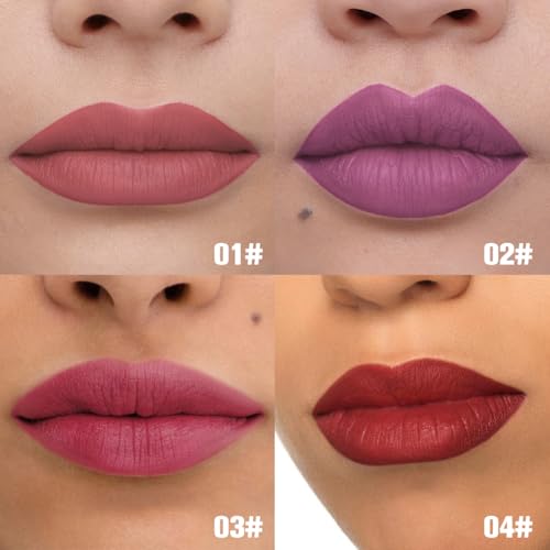PHOFAY Lip Gloss - Bold Red Shimmer, Moisturizing Vegan