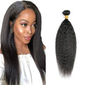 24-Inch Yaki Straight Human Hair Bundles #1B - WuvuSnm