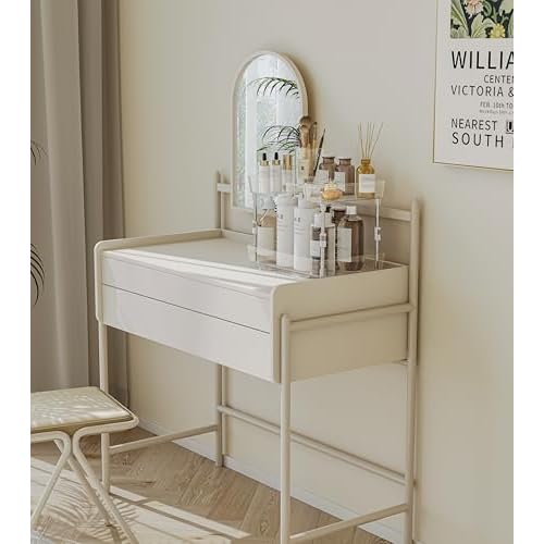 Acrylic Makeup Organizer, 2-Tier Large Capacity Cosmetic Storage Rack with Clear Shelves, Perfume and Skincare Organizer for Bathroom Countertop, Vanity and Dressing Table