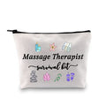 GJTIM Massage Therapy Graduation Gift Massage Therapist Survival Kit Zipper Pouch Makeup Bag (Survival Kit Massage Therapist bag)
