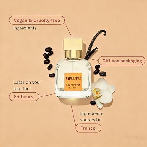 Tiptupu Ambery Vanilla Eau de Parfum for Women - 1.76 Fl Oz Inspired by Black O.pium