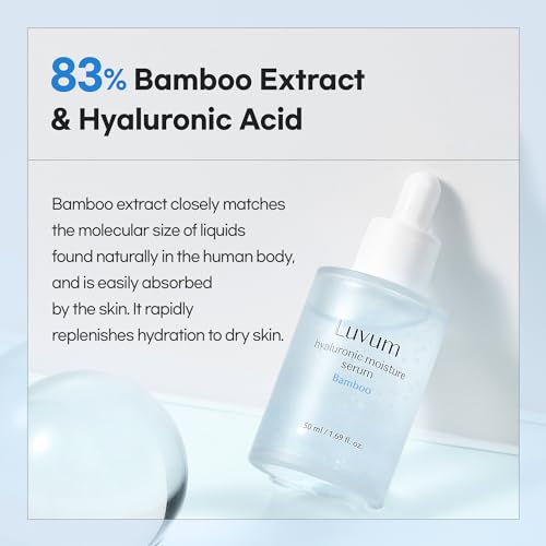Bamboo Hyaluronic Moisture Serum, Bamboo Extract, Hyaluronic Acid, 1.01 fl. oz
