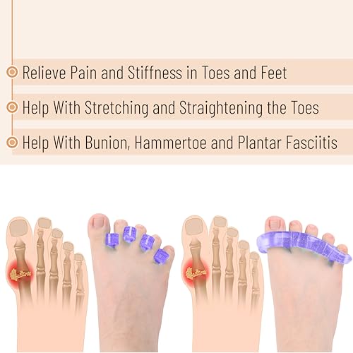 Dr. JK ToePal Gel Toe Separator Set – 2 Pairs for Bunion & Hammertoe Relief