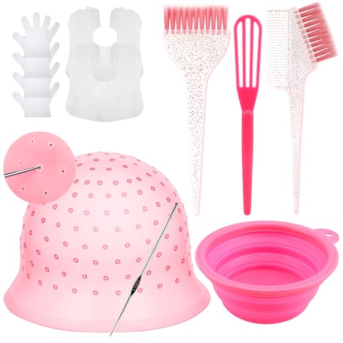 YOOVR 12-Piece Hair Highlighting Kit with Brush, Bowl & Cap
