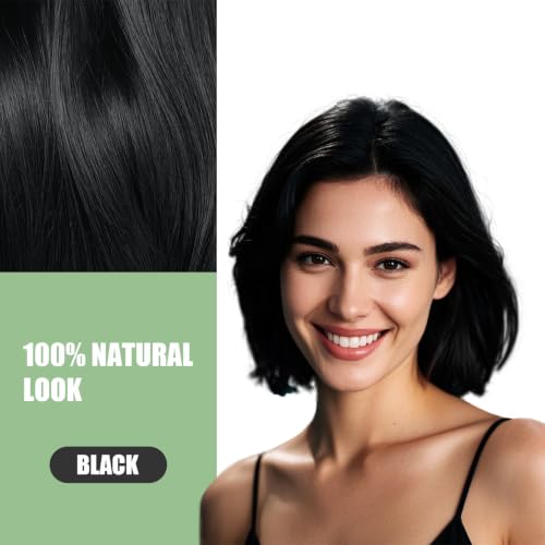 Dark Black Hair Dye Shampoo 3-in-1 for Gray Coverage, Argan Oil