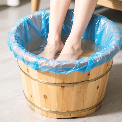 Disposable Pedicure Foot Bath Liners 25 pcs, Portable Spa & Foot Care Bags