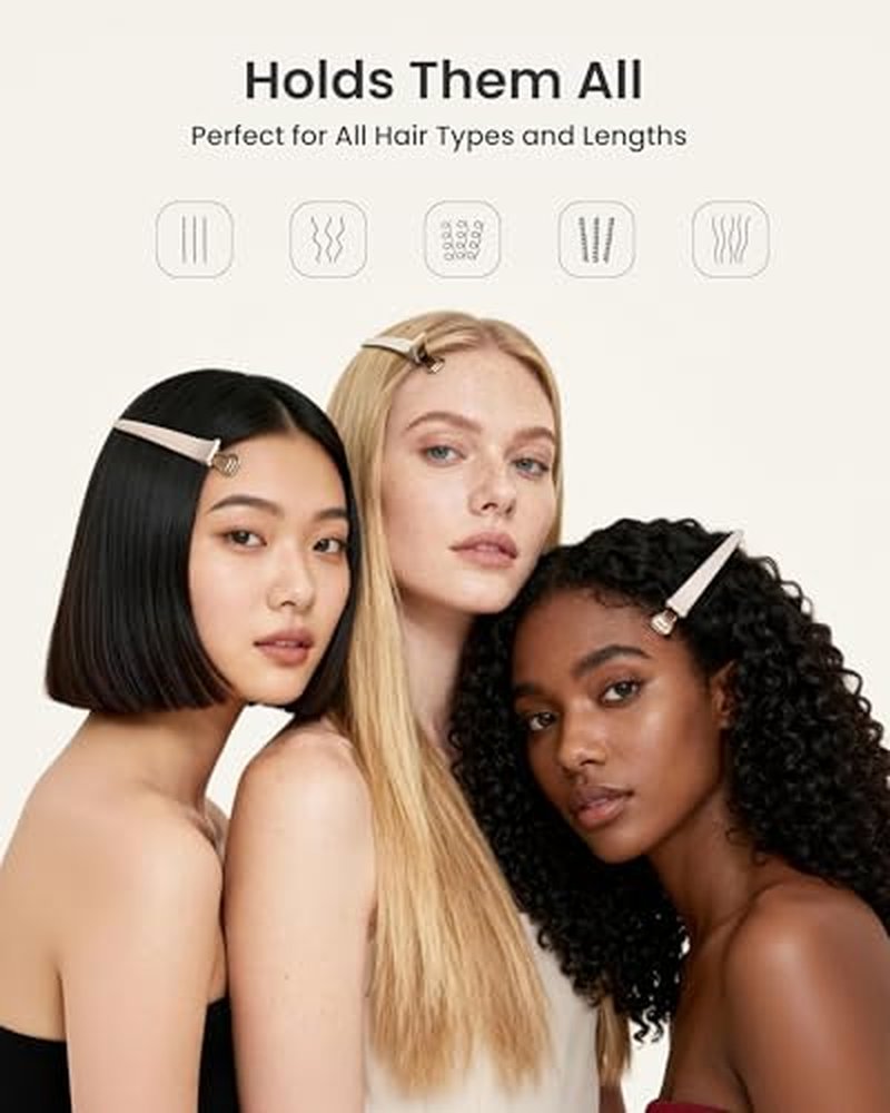 AIMIKE 4.8" No-Crease Duckbill Hair Clips - 6-Pack for Thick Hair