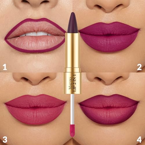 Purple & Hot Pink Matte Liquid Lipstick Liner Set