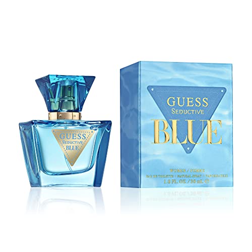 GUESS Seductive Blue Eau de Toilette Perfume Spray for Women, 1.0 oz