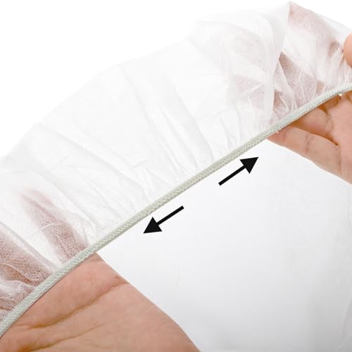 DEAYOU 30 PCS Disposable Fitted Massage Table Sheets, Elastic Spa Bed Covers, Breathable Non Woven Fabric Massage Table Protector for Tattoo, Hotel, Beauty Salon, Facial, Esthetician, 35" x 86", White