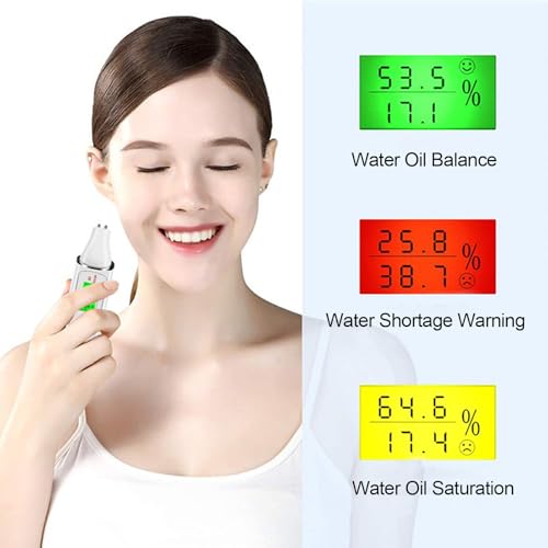 Digital Skin Hydration & Oil Tester with LCD Display