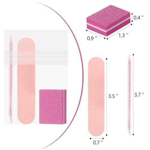 24 Sets Disposable Manicure Kit, Individually Package Nail Kit,Manicure Set with Mini Nail File,Mini Nail Buffer,Nail Stick for Salon Home