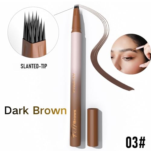 PHOFAY Waterproof Eyebrow Pencil - Dark Brown