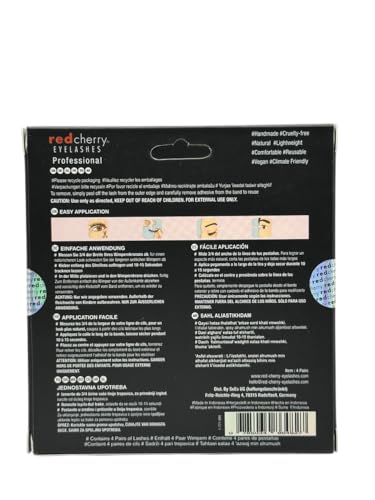 Red Cherry #747S Natural False Eyelashes - 4 Pairs
