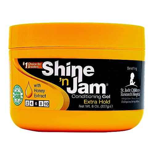 Ampro Shine 'n Jam Conditioning Gel, Extra Hold, 8 oz (Pack of 8)