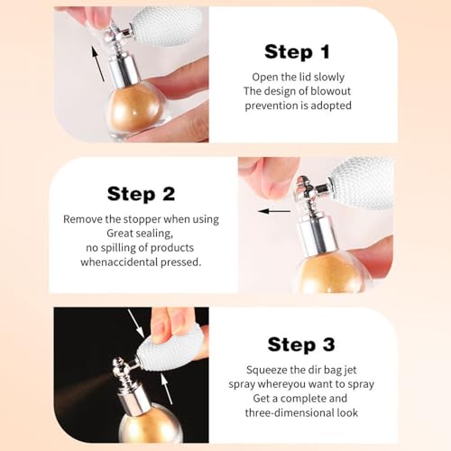 Champagne Glitter Highlighter Spray for Face & Body