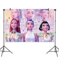 Anime Birthday Backdrop 49.2×27.5 inch Photo Prop