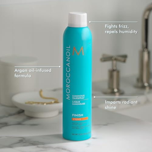 Moroccanoil Luminous Hairspray Strong 10 Fl Oz - Long-Lasting Natural Hold & Humidity Protection