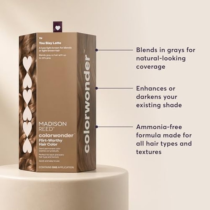 Madison Reed ColorWonder Demi-Permanent Hair Dye, You Slay Latte 7N