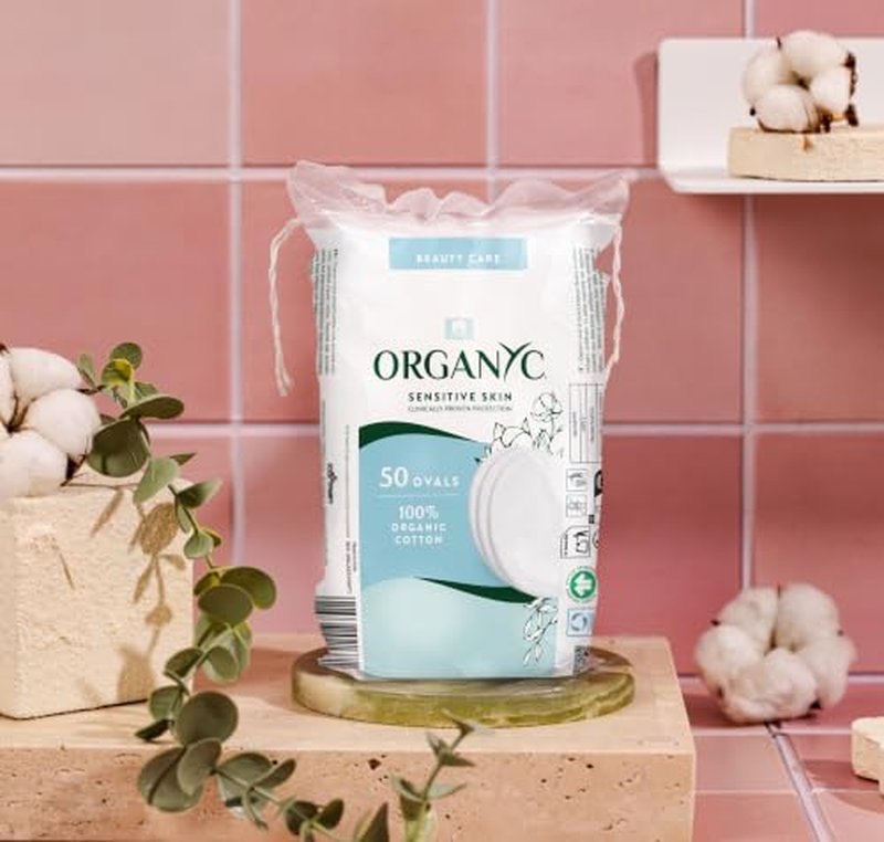 Organyc Organic Cotton Pads, 50 Count - Sensitive Skin