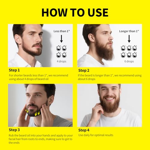 SEVICH Beard Oil for Men 30ml- Natural Beard Growth Oil,with Argan & Jojoba Oil, Soften Strengthen and Moisturize Dry Mustache,Not Greasy & Quickly Absorbed,Healthy Looking