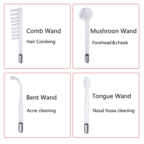 High Frequency Facial Wand with 4 Tubes
