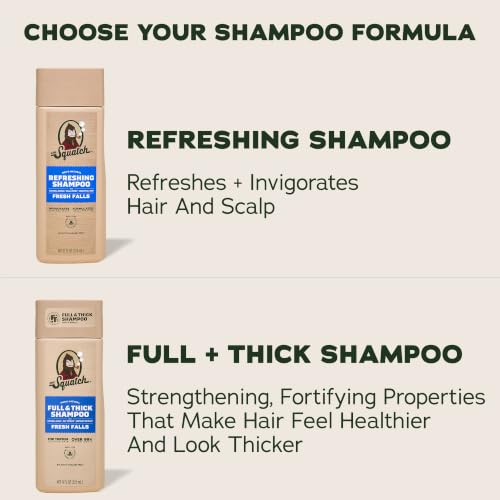 Dr. Squatch Men's Natural Shampoo & Conditioner Set – 11 fl oz