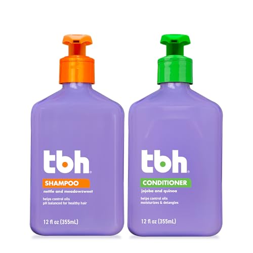 TBH Kids Shampoo & Conditioner Set – Sulfate Free, 12 oz