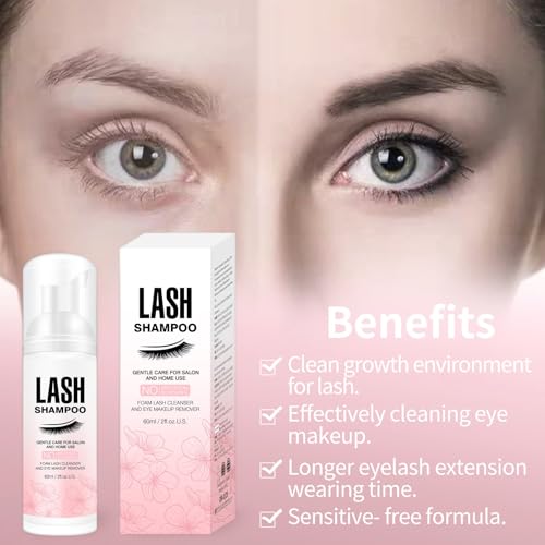 Eyelash Extension Shampoo - Gentle Foaming Cleanser, 50ml
