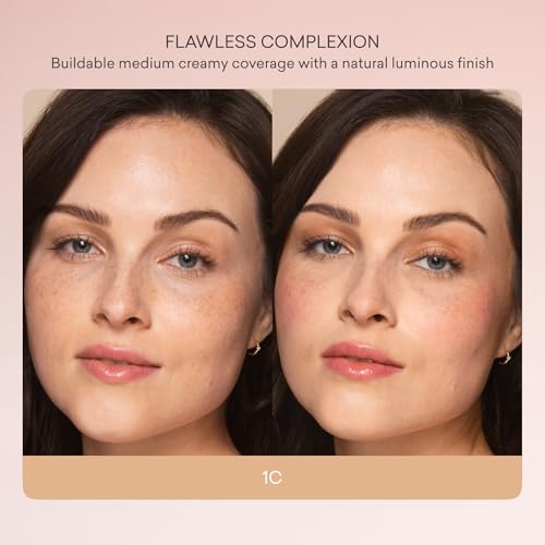 Toty by Sofia Vergara - Ilumina CC Creamy Compact SPF 50+ Mineral Broad Spectrum Sunscreen for Face - Tinted Blurring Balm SPF- Matte, Light Coverage - Water & Sweat Resistant - All Skin Types - 1C