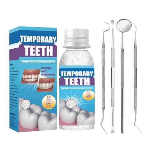 Tooth Repair kit with 4 Dental Tools, temporary tooth filling kit, tooth replacement missing teeth, Save Smile Cause Bad Teeth and Smile Confidently Again