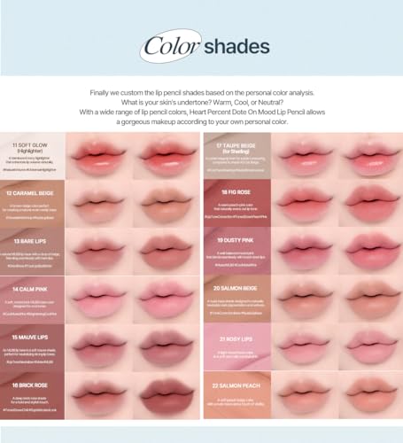 Heart Percent Dote On Mood Retractable Lip Liner Pencil - #20 Salmon Beige