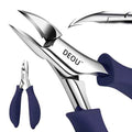 DEOU Professional Stainless Steel Podiatrist Nail Clippers, Heavy Duty Manicure Pliers for Thick Nails, Pedicure Toe Nail Clippers Tools for Men Women