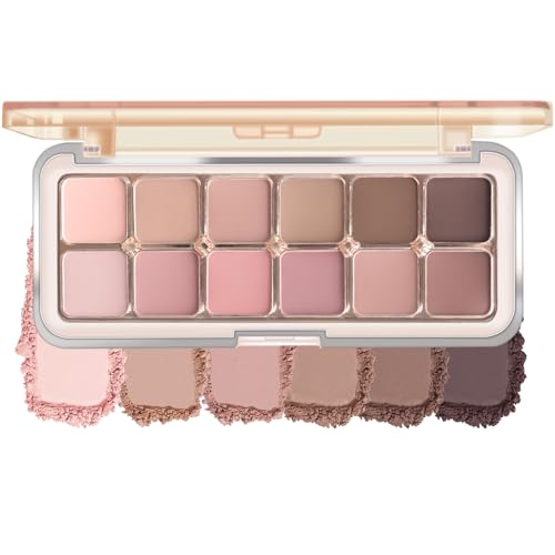 KYDA 12 Color Eyeshadow Palette - Matte & Shimmer with Brush