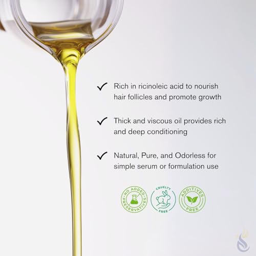 ClearLee Castor Oil - Cosmetic Grade Natural & Pure Oil for Massage, Body, Hair, Skin, Face, Nail, Spa, Aromatherapy Carrier for Essential Oils, Soap Making, Serums & more (1 gal)