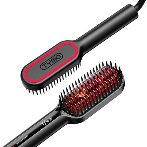 TYMO Hair Straightener Brush - Ionic Compact & Lightweight