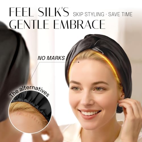 Silk Bonnet for Sleeping | 22 Momme Mulberry Silk Hair Care
