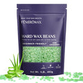 Wax Beads, 1lb Hard Wax Beans for Hair Removal Sensitive Skin with Aloe Formula Waxing Beads for Full Body Brazilian Bikini Face Eyebrow at Home Wax Refill for Women Men
