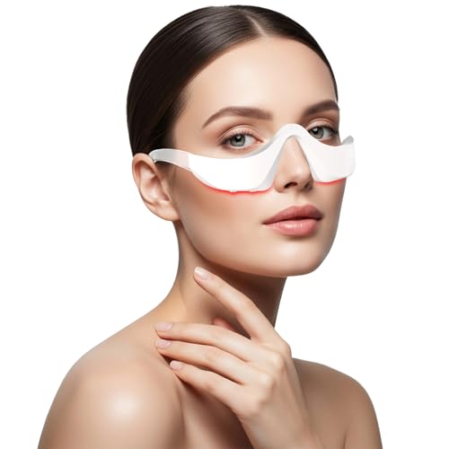 Hoakya Red Light Therapy Eye Massager for Dark Circles & Puffiness