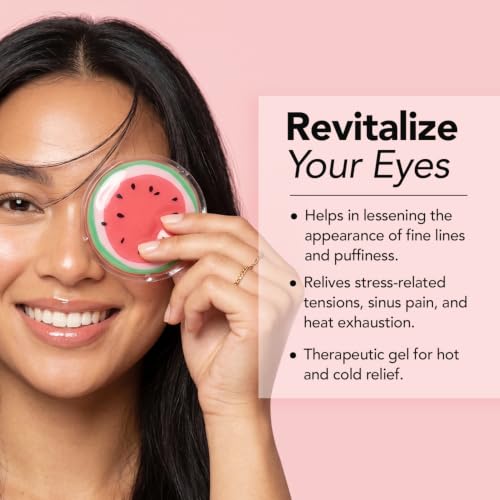 CALA Hot & Cold Watermelon Eye Pads – Therapeutic Gel Compress