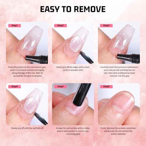 2Pcs Semi Solid Nail Glue for Press On Nail, No Need for UV Lamp Super Strong Nail Glue Quick Drying Gel Long Lasting for Fake Acrylic Nails(15g x 2)